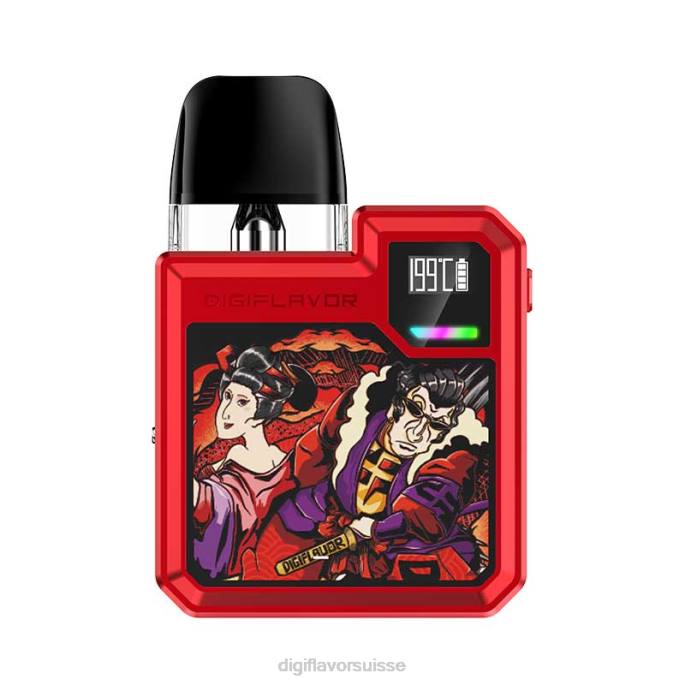 240H50 - Digiflavor geekvape Digiflavor Digi-Q kit de dosettes samouraï rouge